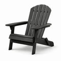 Adirondackstuhl aus Polywood Schwarz 88x75x87cm