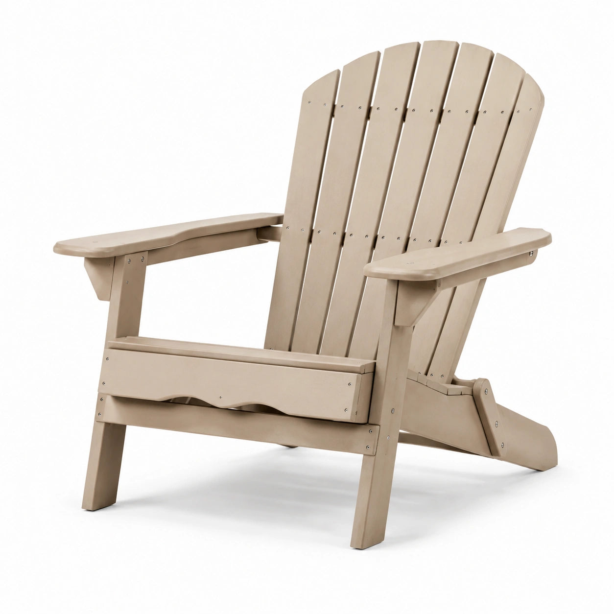 Adirondackstuhl Polyethylen Beige 90x75x90 cm