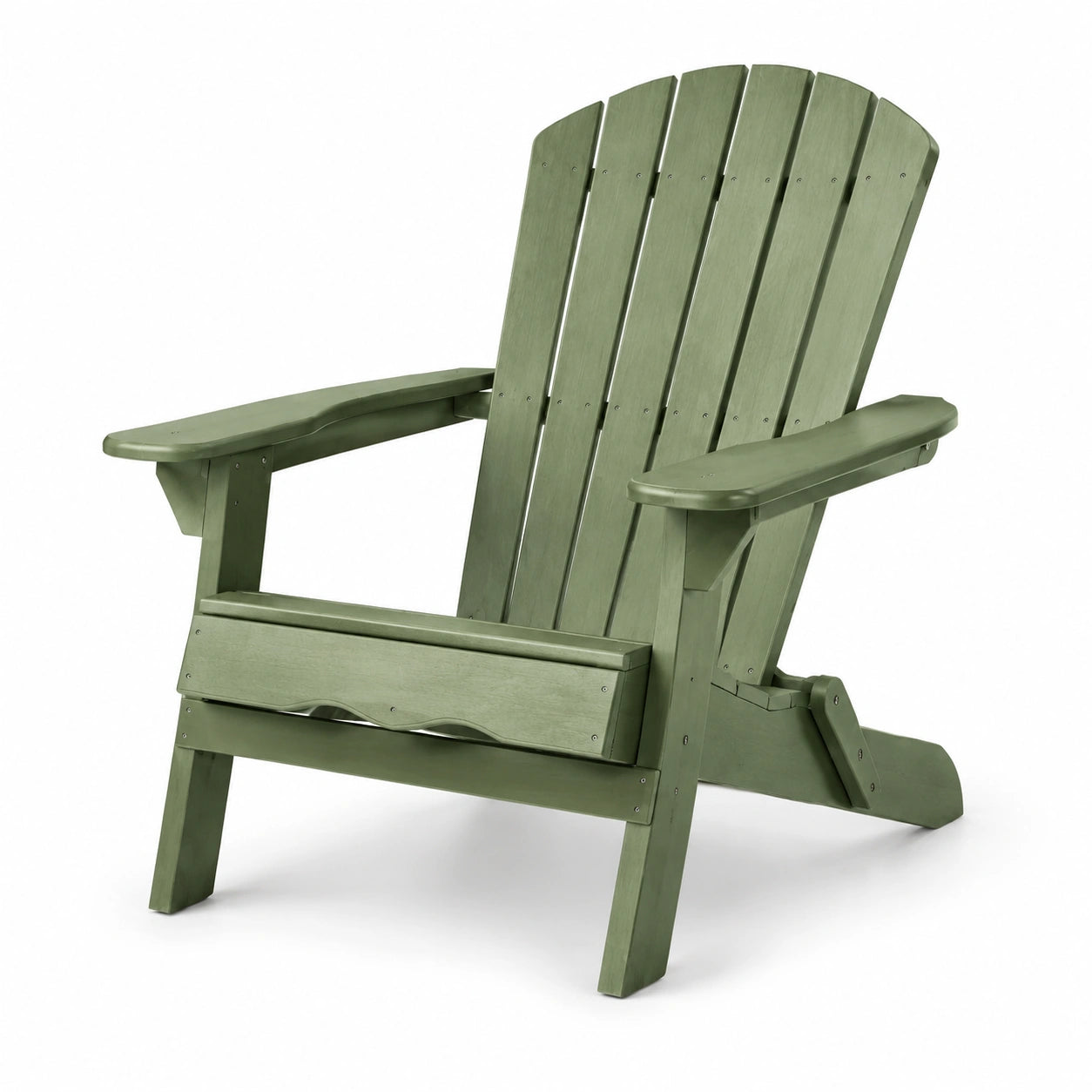 Adirondack Stuhl Eukalyptusholz Olivgrün