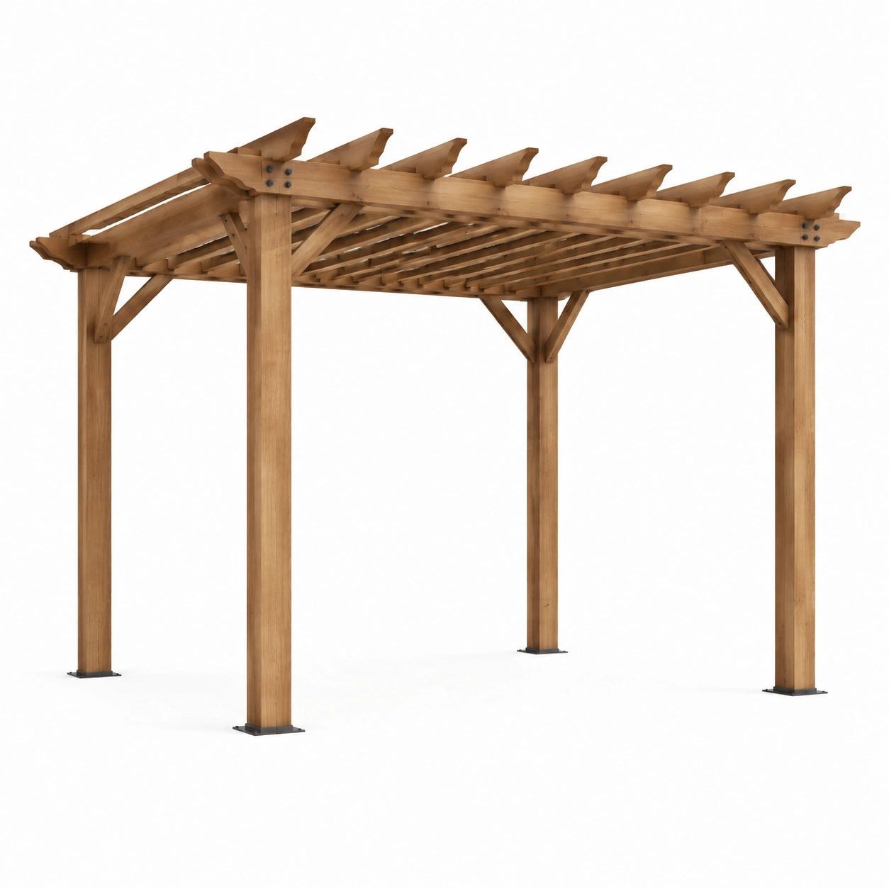 Holz Pergola Kiefernholz Rechteckig 300x400x250cm