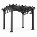Gartenpergola Aluminium 3x3m Schwarz
