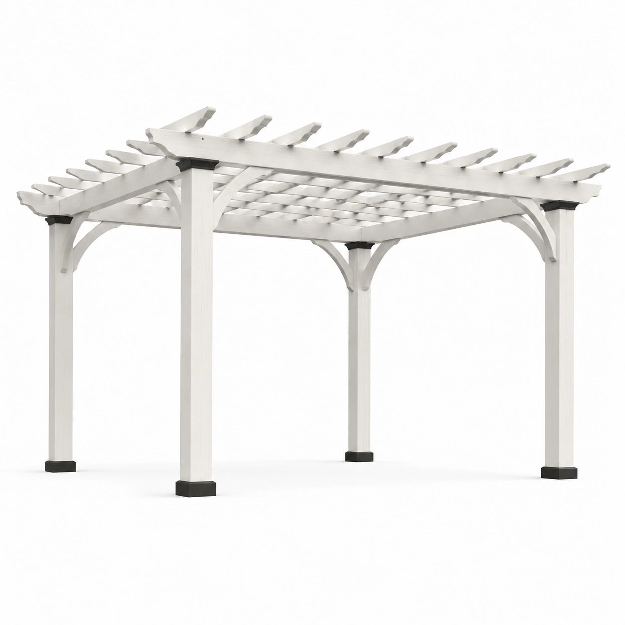 Vinyl Pergola Weiß 300x300x240 cm