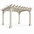 Vinyl Pergola Beige rechteckig 300x270x230 cm