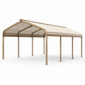 Aluminium Carport Beige 6x3 m