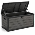 Gartenbox Kunststoff Anthrazit 120x60x60 cm mit Schloss