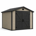 Gartenhaus aus Polypropylen Beige/Anthrazit 256x182x243 cm