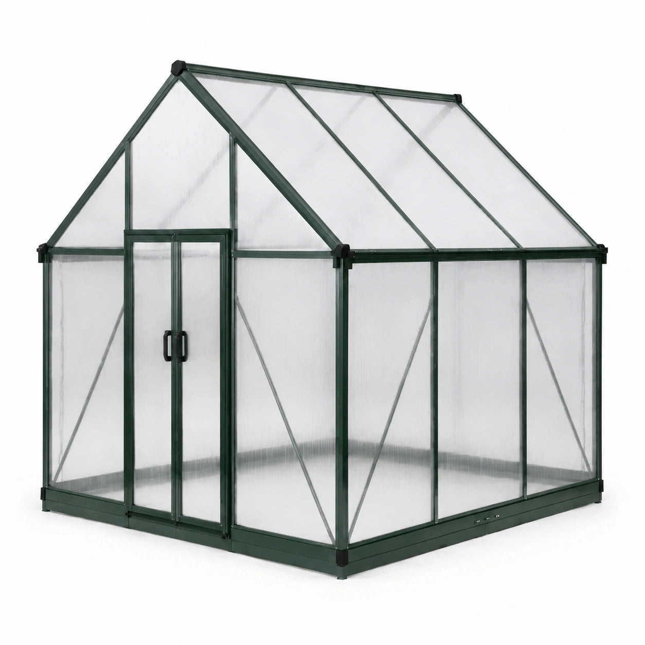 Gewächshaus Aluminiumrahmen Polycarbonat 250cm x 190cm